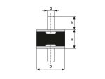 10X10MM M4 A TIP LASTIK TAKOZ - Image 2