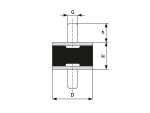 50X35MM M10 A TIP LASTIK TAKOZ WasherLU - Image 2