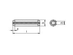 6x40 mm Yarikli Pim DIN 1481 - Image 2