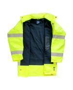 JUNIOR JN1011-P (3XL) SARI WATERPROOF POLARLI FOSFORLU OXFORD PARKA - Image 2