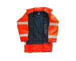 JUNIOR JN1012/P Waterproof Polarli Fosforlu Oxford Parka Orange XXL beden - Image 2