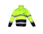 JUNIOR JN1021/2 Waterproof Fosforlu Kolu Cikmali Polarli Pilot Mont Yellow Lacivert XXL beden