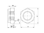 M20 Stainless Steel Fiberli Nut DIN 985 - Image 3